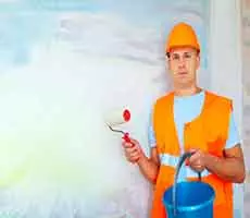 Pintura Grafiato em Betim com andaime